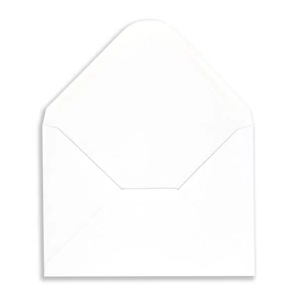 133mm x 184mm White Envelopes (120gsm) Open Flap