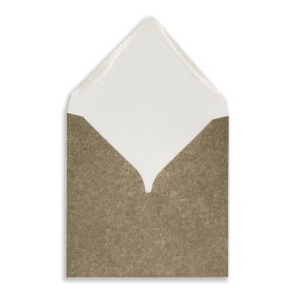 155SQ_dualope_fleck_white_open_flap 130mm SQ Dualope Envelopes