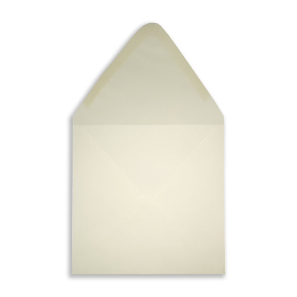 201mm SQ Kensington Cream Envelopes Flap Open