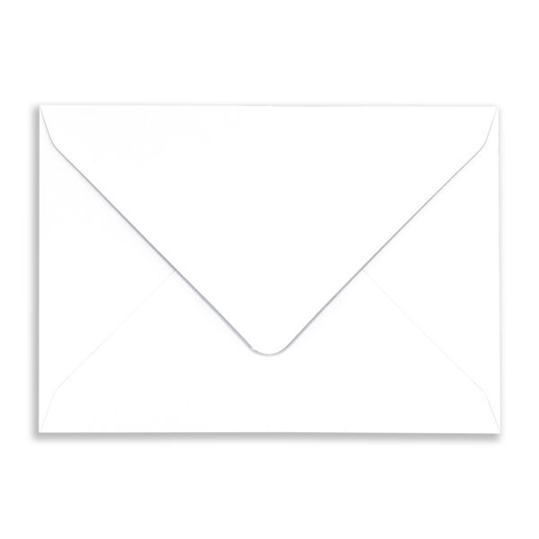 125mm x 175mm White Envelopes (120gsm) Flap