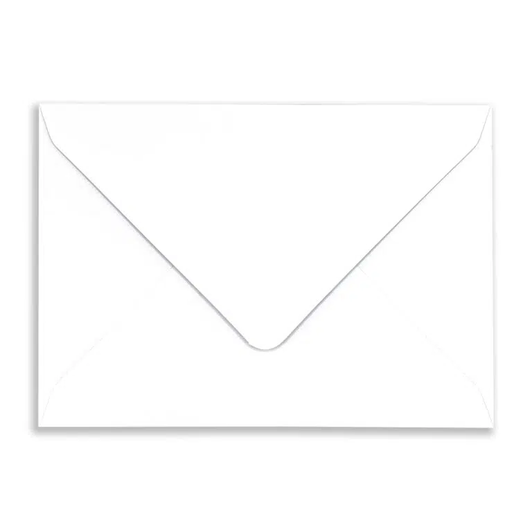 125mm x 175mm White Envelopes (120gsm) Flap
