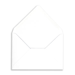 C6 White Envelopes (120gsm) Open Flap