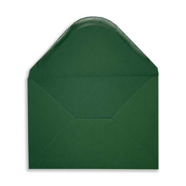 C5 Christmas Green Envelopes Open Flap