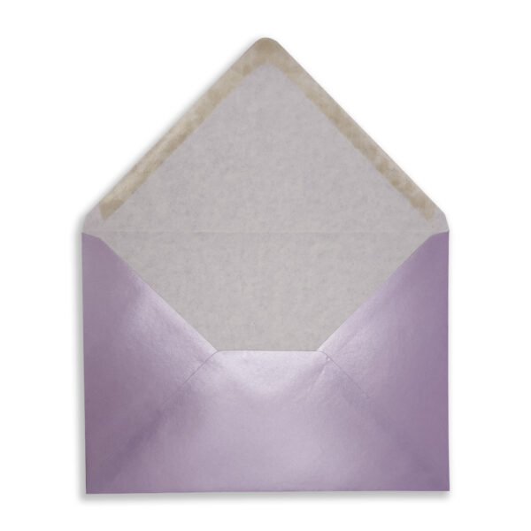 C5 Pearl Lilac Envelopes Flap Open