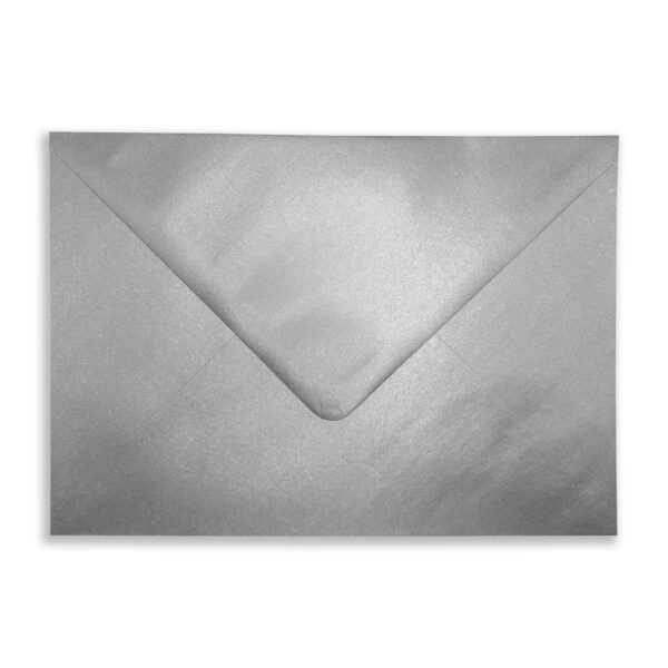 C5 Metallic Silver Envelopes Flap