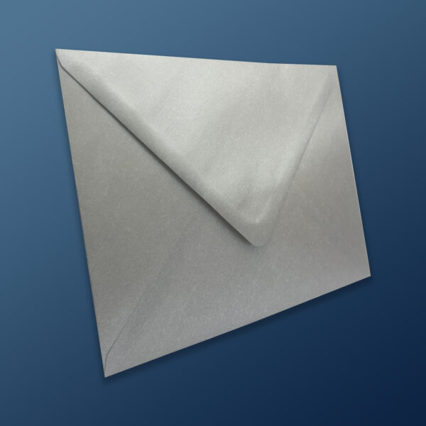 C5 Metallic Silver Envelopes Gradient