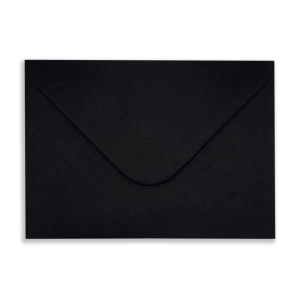 C6 Black Envelopes Flap