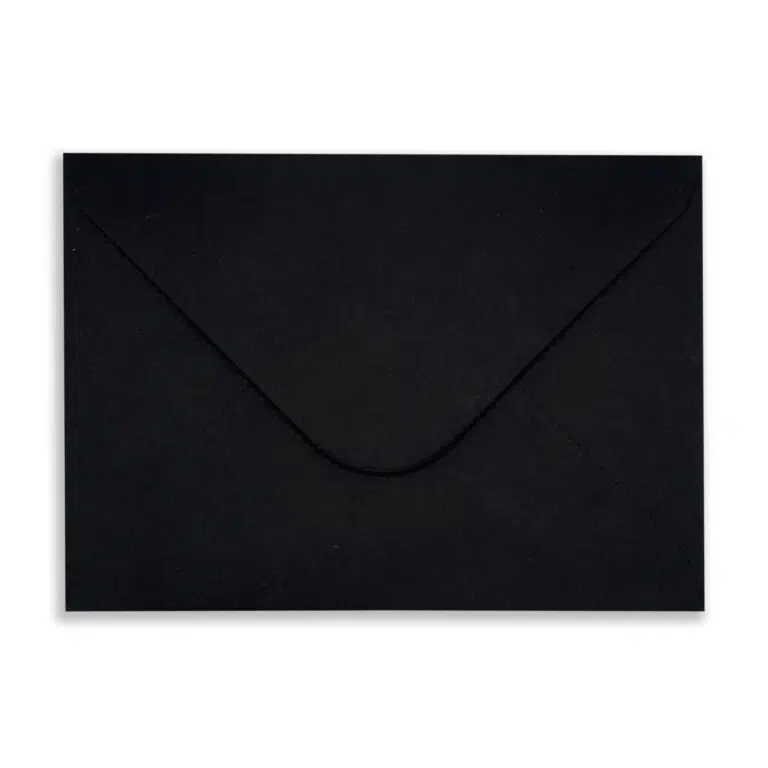 152mm x 216mm Black Envelopes