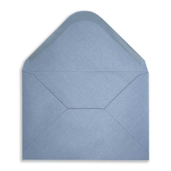 C6 Silver Shimmer Envelopes Flap Open