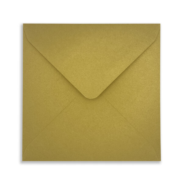 130mm Square Pearlescent Pale Gold Envelopes