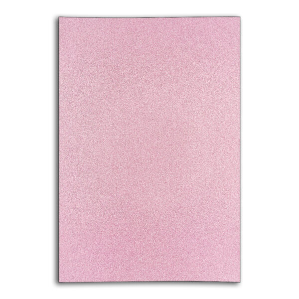 A4 Pale Pink Glitter Single-Sided 250gsm Card