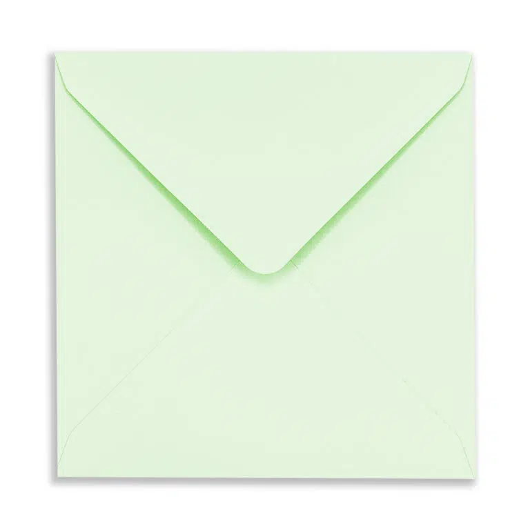155mm Square Apple Mint Envelopes