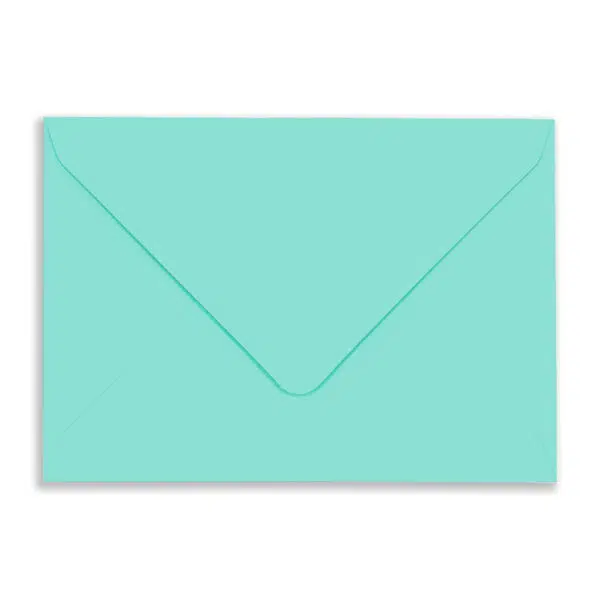 Auqa_Rec_Envelope_Flap 133mm x 184mm Aqua Envelopes