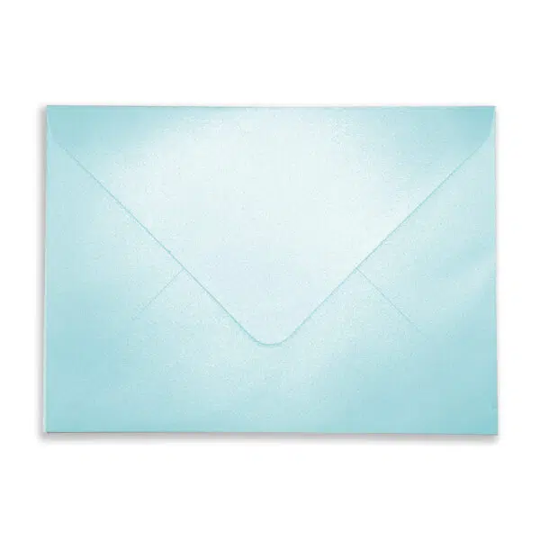 Baby_Blue_Rec_Envelope_Flap 152mm x 216mm Pearlescent Baby Blue Envelopes