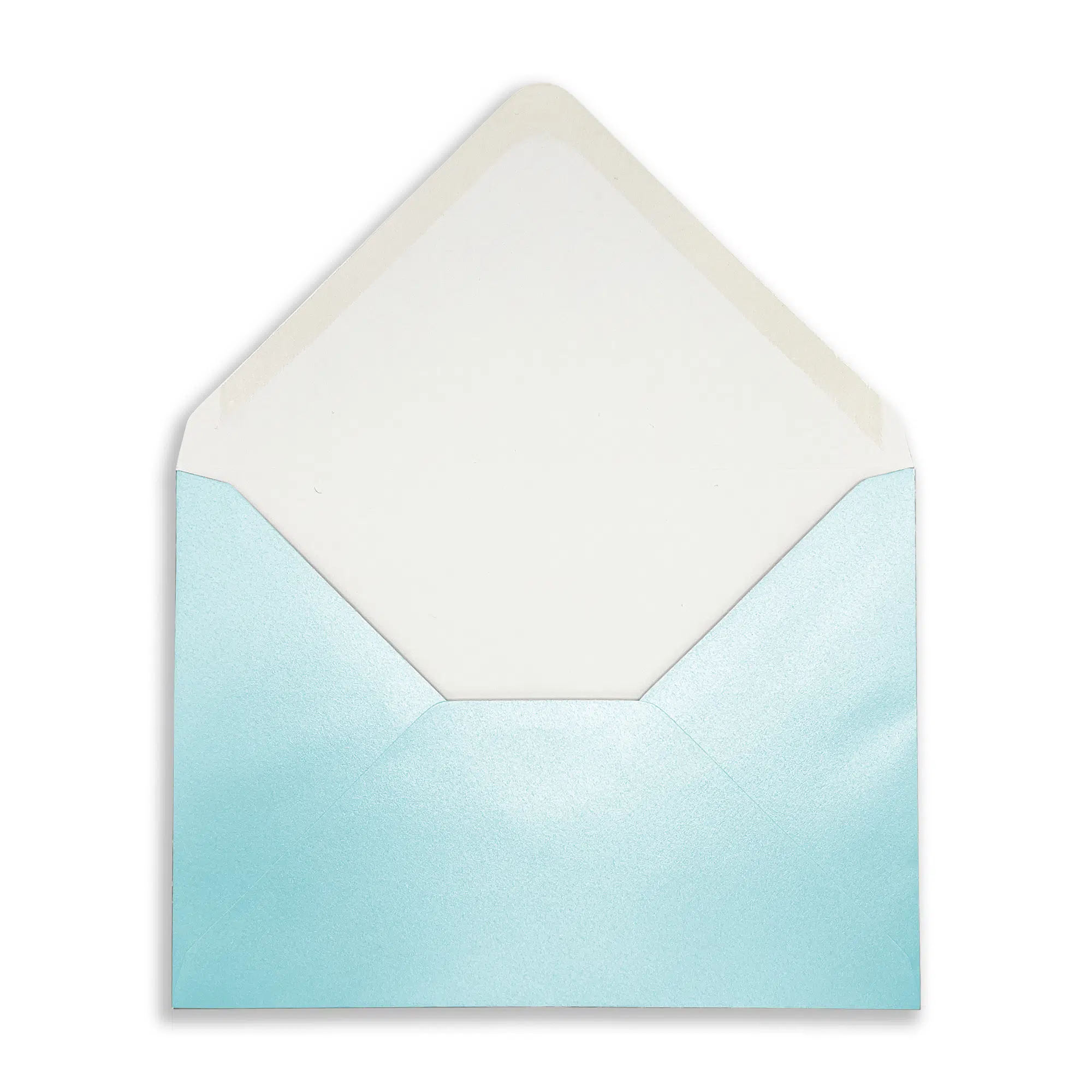 152mm x 216mm Pearlescent Baby Blue Envelopes (100gsm) 2 Baby_Blue_Rec_Envelope_Open_Flap