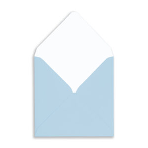 Baby Blue Square Envelope OpenFront