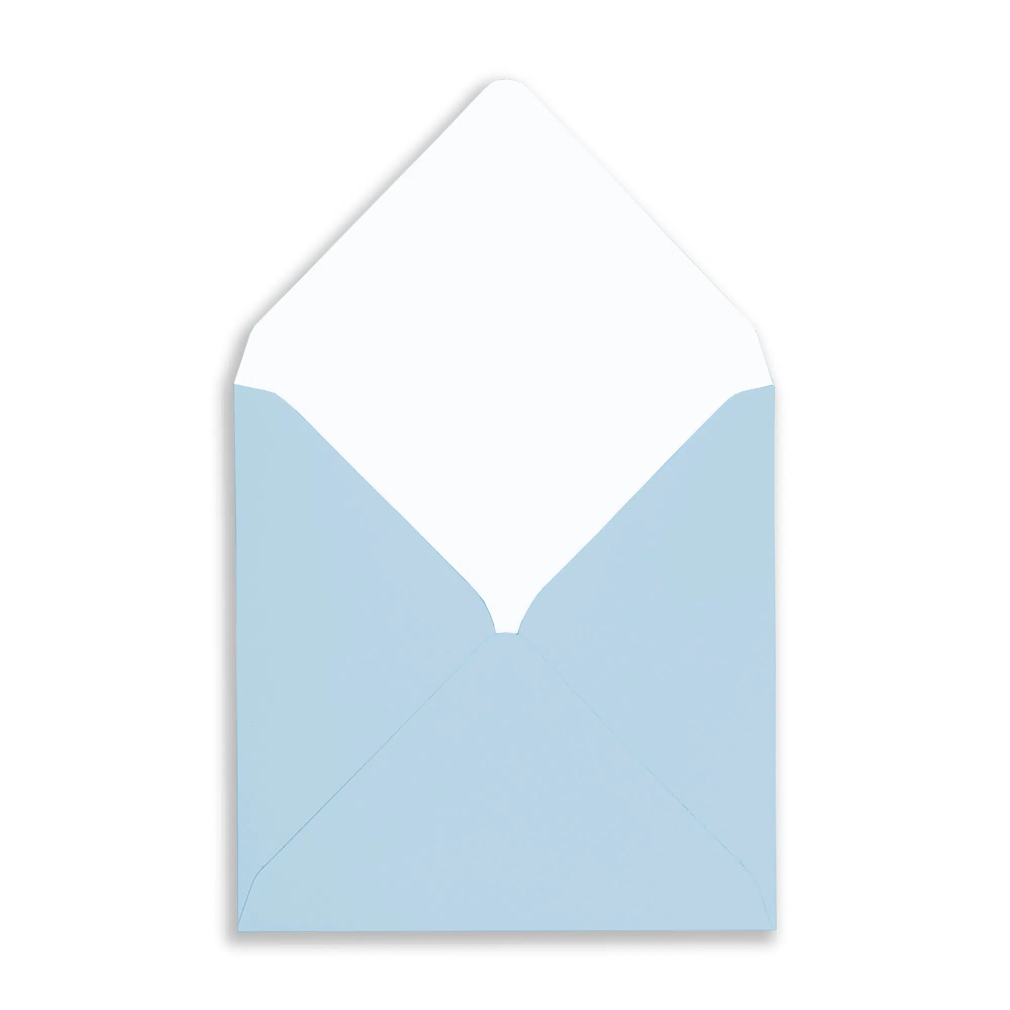 130mm Square Baby Blue Envelopes (100gsm) 2 Baby_Blue_Square_Envelope_OpenFront