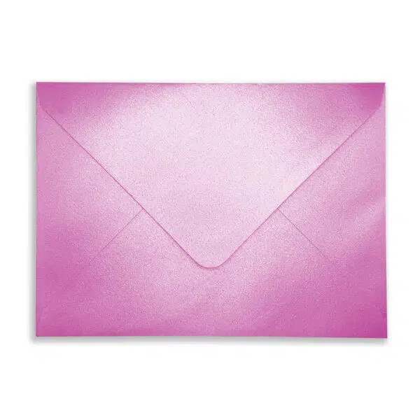 Bright_Pink_Rec_Envelope_Flap 133mm x 184mm Pearlescent Bright Pink Envelopes
