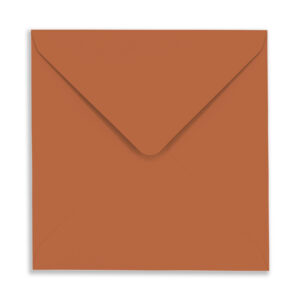 155mm Square Burnt Orange Envelopes (100gsm) 6 155mm Square Burnt Orange Envelopes