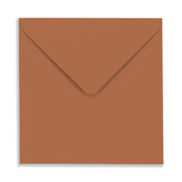 Burnt_Orange_SQ_Envelope_Flap 155mm Square Burnt Orange Envelopes