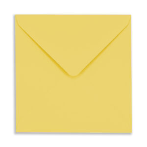 155mm Square Canary Yellow Envelopes