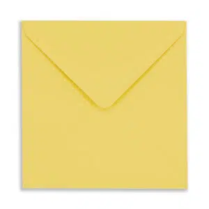 155mm Square Canary Yellow Envelopes