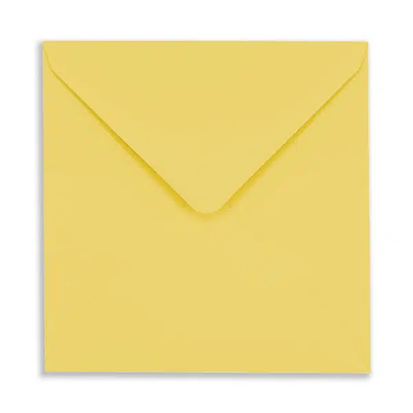 Canary_Yellow_Square_Envelope_Front 155mm Square Canary Yellow Envelopes