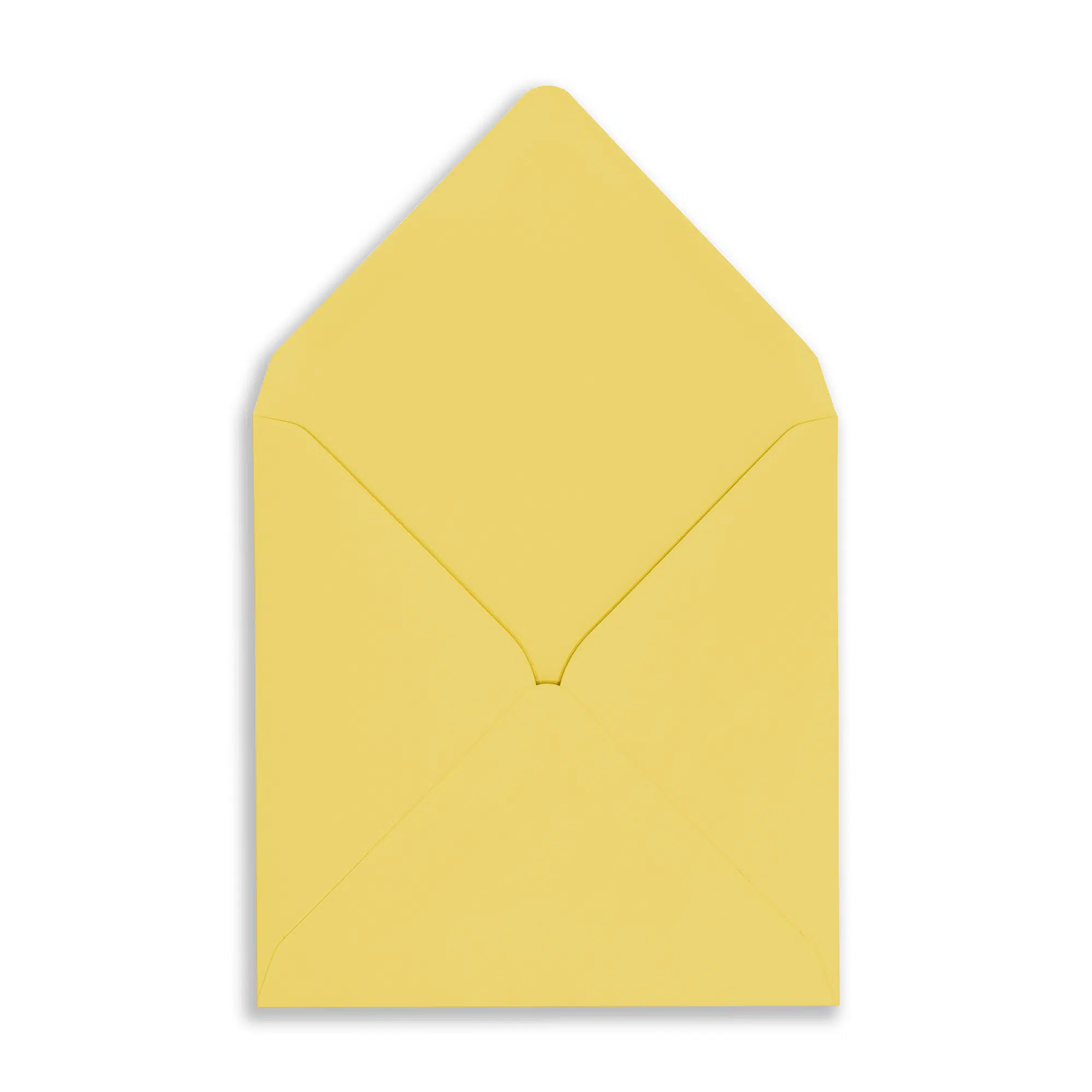 130mm Square Canary Yellow Envelopes (100gsm) 2 Canary_Yellow_Square_Envelope_OpenFront