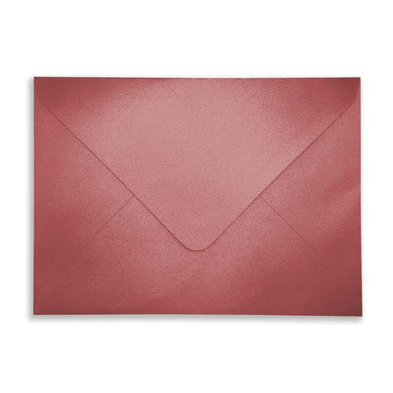 133mm x 184mm Pearlescent Cherry Red Envelopes