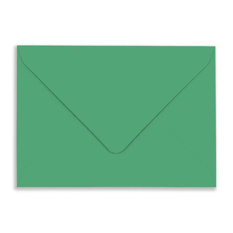 C6 Christmas Green Envelopes