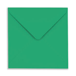 164mm Square Christmas Green Envelopes (100gsm) 3 155mm Square Christmas Green Envelopes