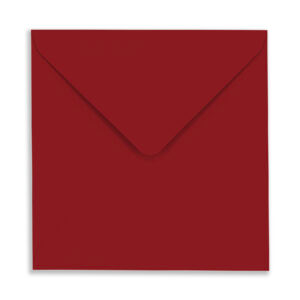 164mm Square Crimson Red Envelopes (100gsm) 4 155mm Square Crimson Red Envelopes