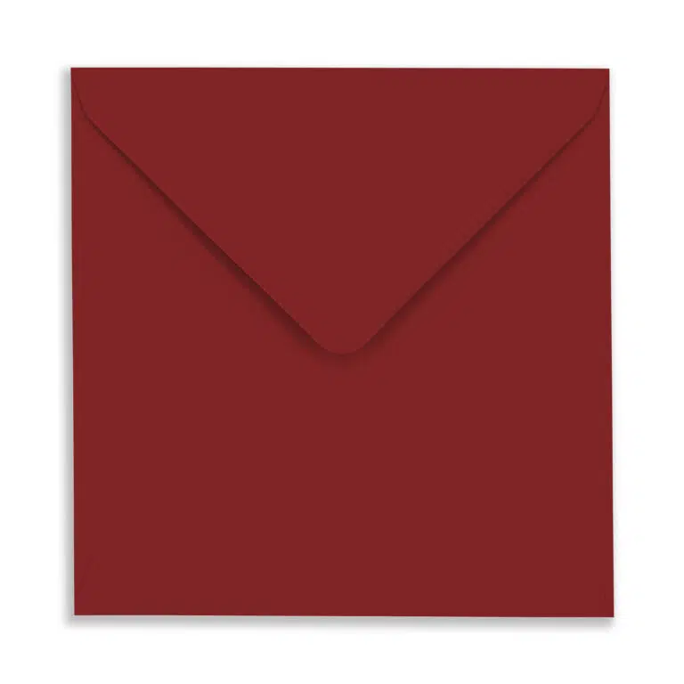155mm Square Crimson Red Envelopes