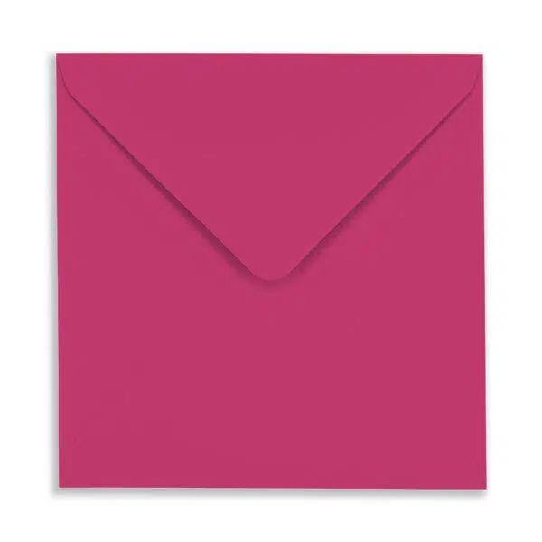 Fuchisa_Square_Envelope_Flap 155mm Square Fuchsia Envelopes
