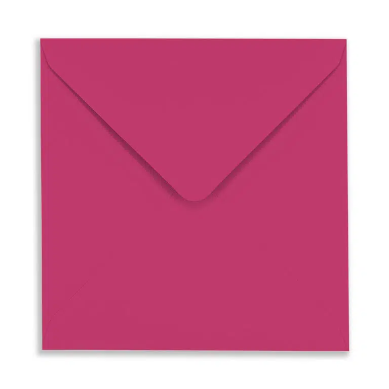 155mm Square Fuchsia Envelopes