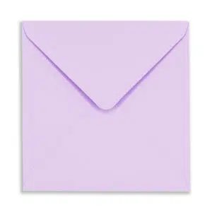 155mm Square Lavender Envelopes (100gsm) 15 155mm Square Lavender Envelopes