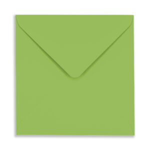 155mm Square Lime Green Envelopes