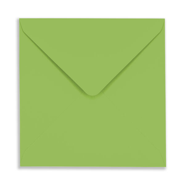 155mm Square Lime Green Envelopes
