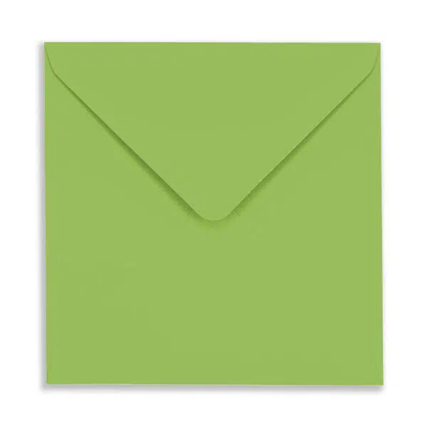 Lime_SQ_Envelope_Flap 155mm Square Lime Green Envelopes
