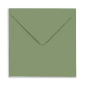 155mm Square Olive Envelopes