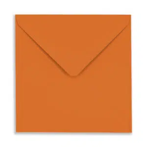 155mm Square Orange Envelopes (100gsm) 1 155mm Square Orange Envelopes