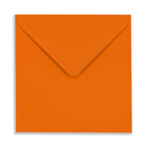 155mm Square Orange Envelopes