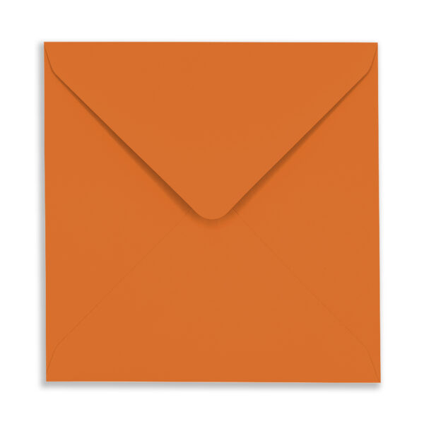 155mm Square Orange Envelopes