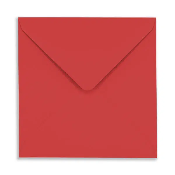 Poppy_Square_Envelope_OpenFlap 155mm Square Poppy Red Envelopes