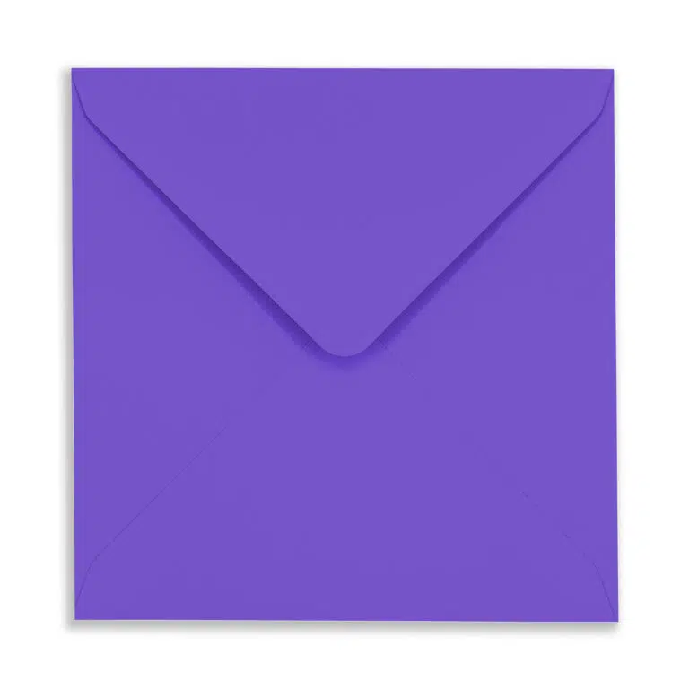 155mm Square Purple Envelopes
