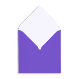Purple Square Envelope FlapOpen