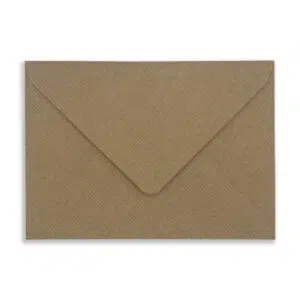 125mm x 175mm Ribbed Kraft Envelopes (100gsm) 2 C7 Brown Ribbed Envelopes