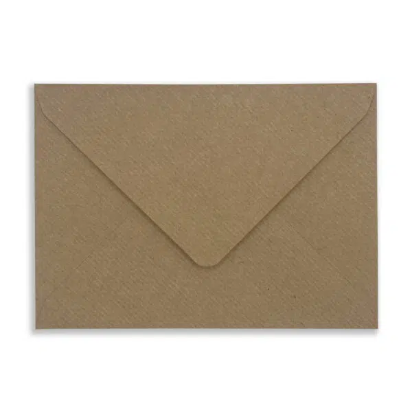Ribbed_Kraft_Rec_Envelope_Flap C7 Brown Ribbed Envelopes