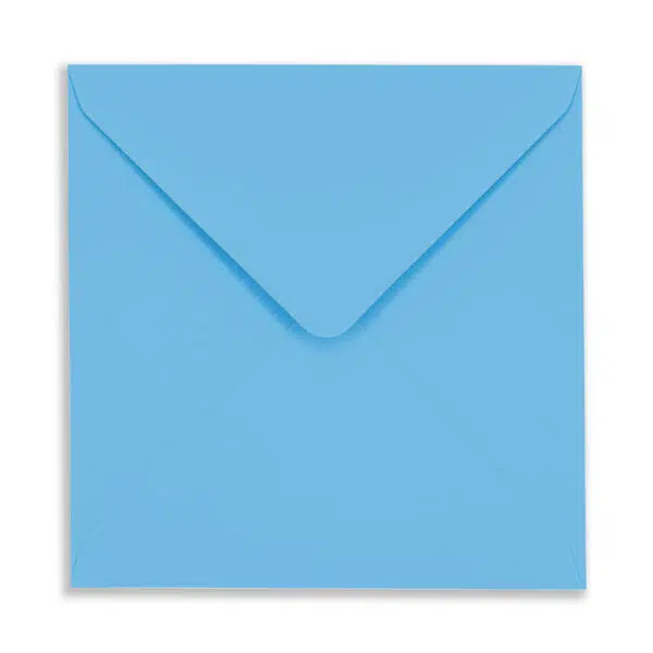 Sky_Blue_SQ_Envelope_Front 155mm Square Sky Blue Envelopes