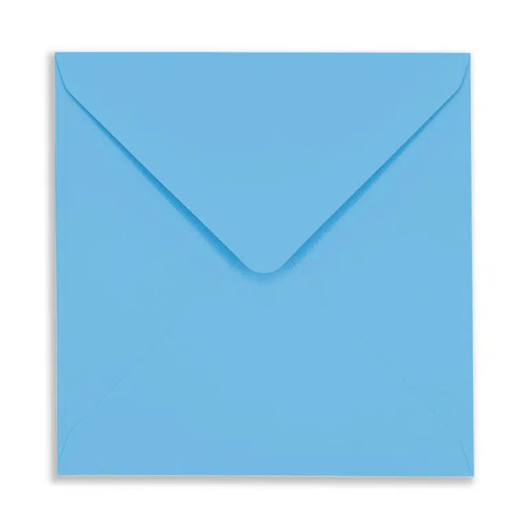 155mm Square Sky Blue Envelopes